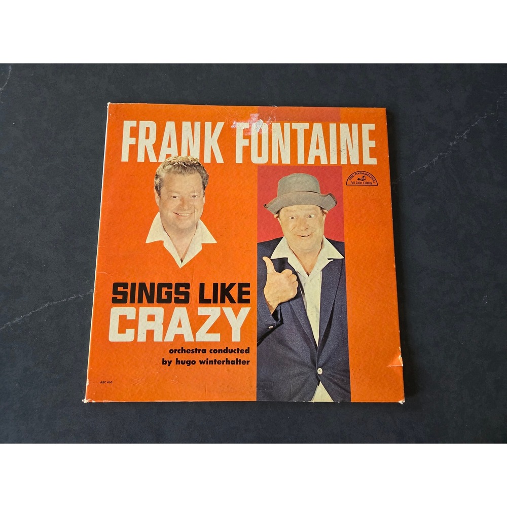 Frank Fontaine Sings Like Crazy Vinyl LP ABC-Paramount 1963 Signed & Tested